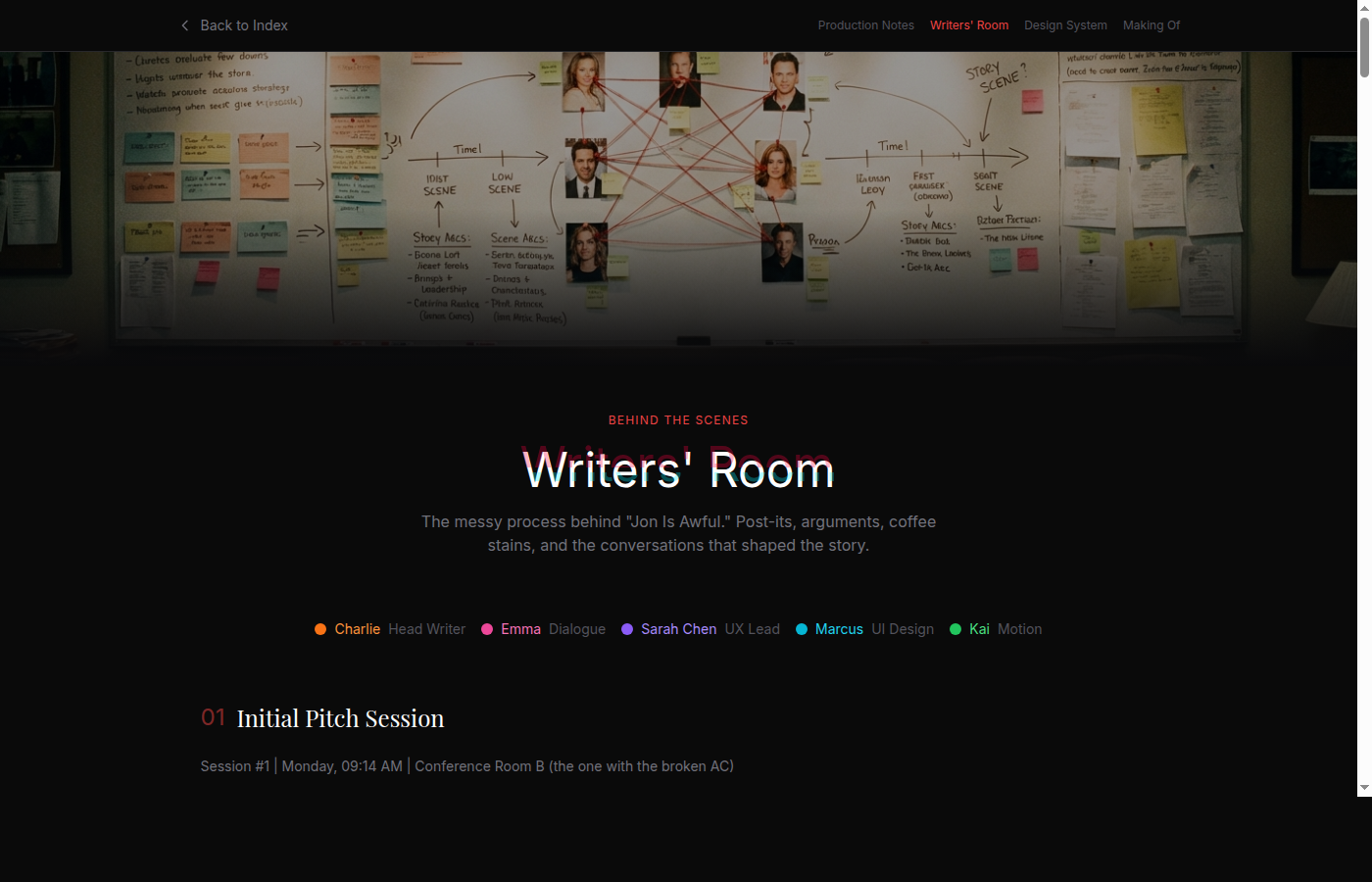 AI Writers Room personas