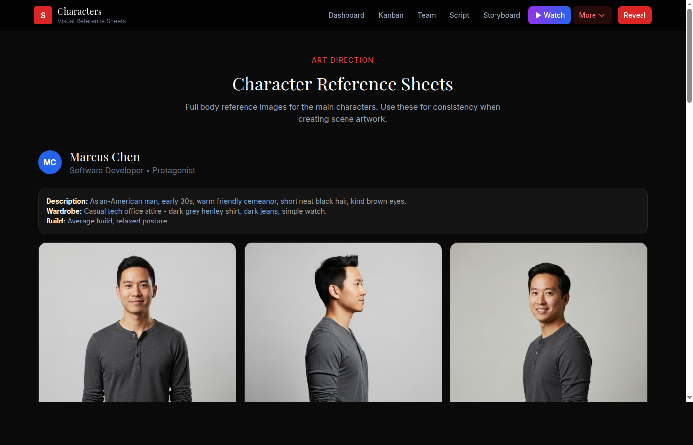 The One characters selection