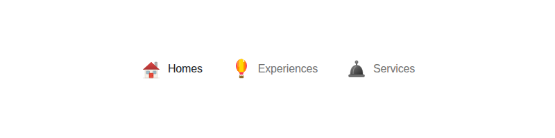 Navigation tabs