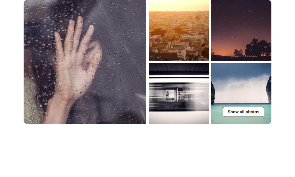 Photo grid layout
