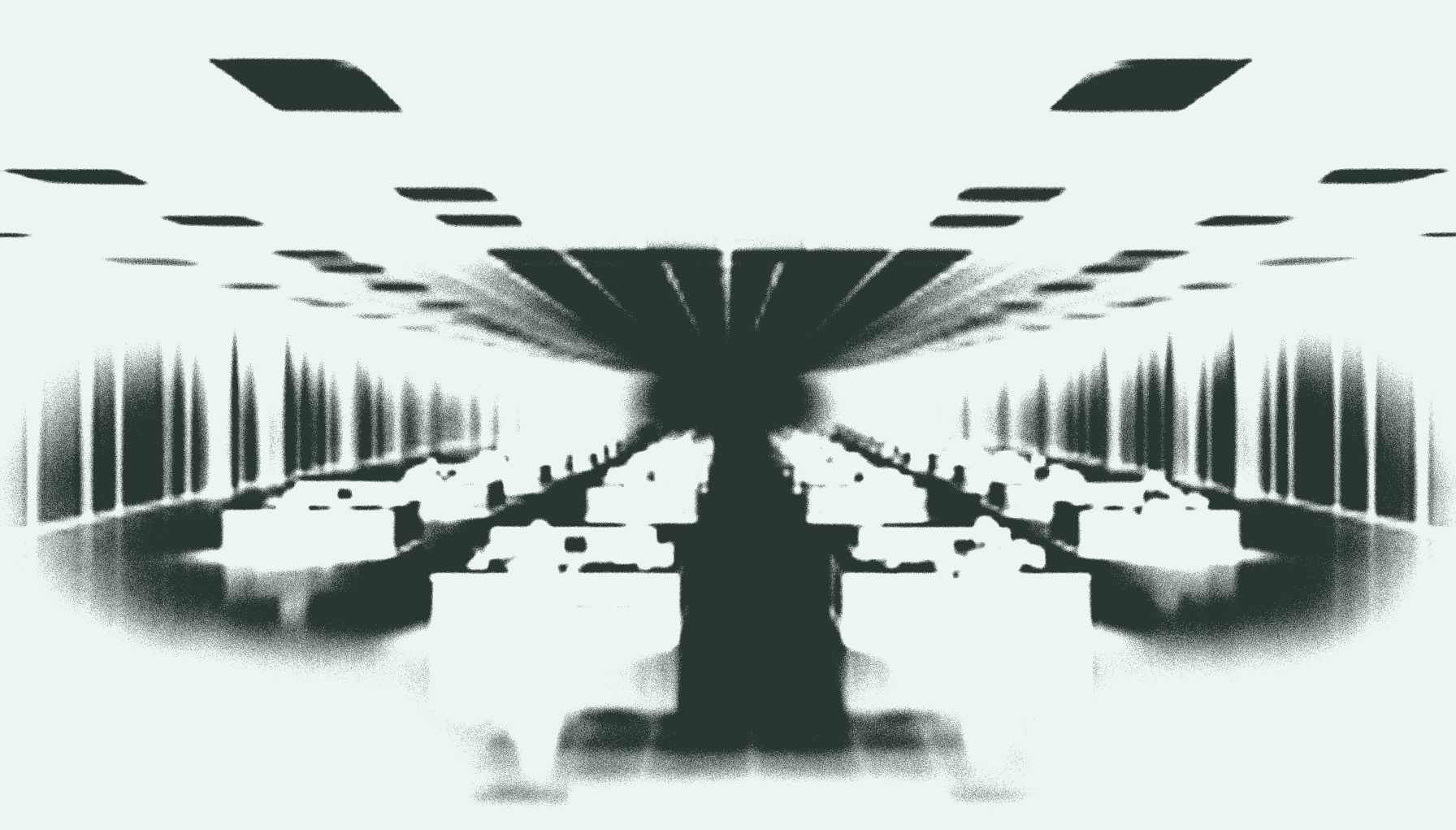 Gyrum — vast office floor with scattered desks
