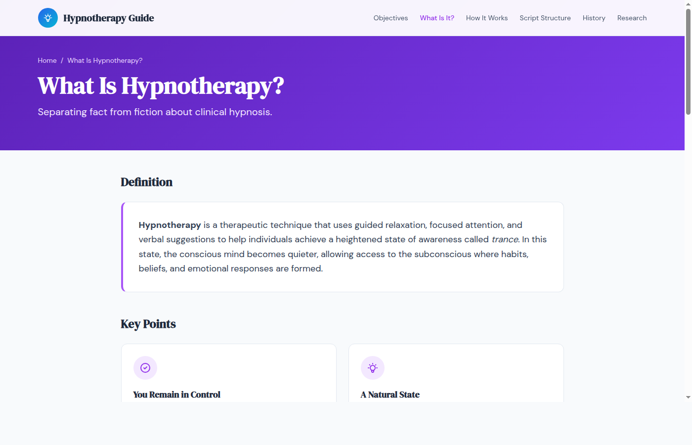 What Is Hypnotherapy