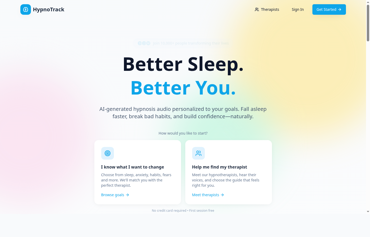 MVP landing page