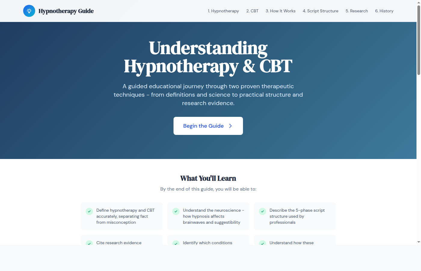 Hypnotherapy Guide