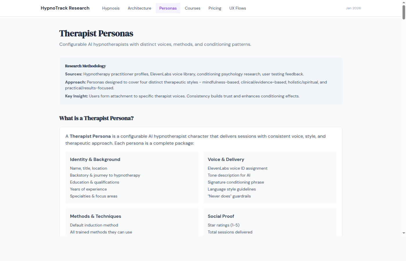 Personas Research