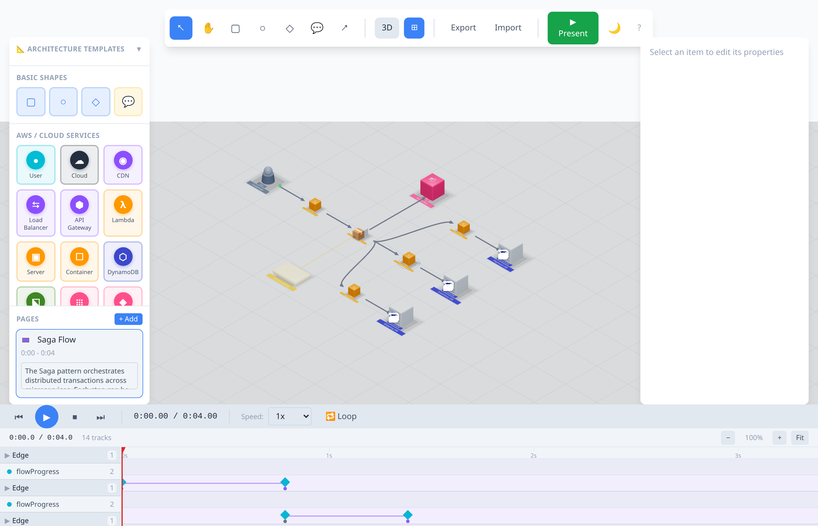 Saga Pattern 3D