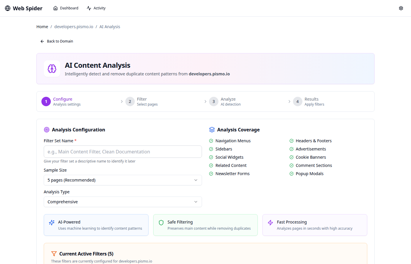 AI-powered content analysis